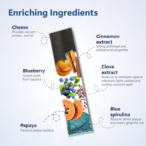 Raww Nature Sticks DENTAL PLUS YAK - Mirtilos & Spirulina Azul