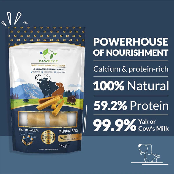 Pawfect Barras Queijo Himalaias Originais Medium (130g) (2 Unid. M)