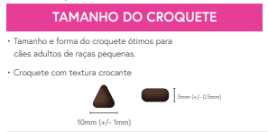 Ração Cão Adulto - Raça Pequena Bovino Angus com Cenoura, Feijão Verde, Couve-Flor, Tomate e Curgete