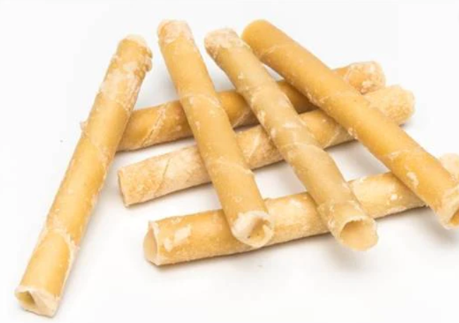 Palitos Pele Vitela recheados com Gordura Ovelha (Pelo & digestão)