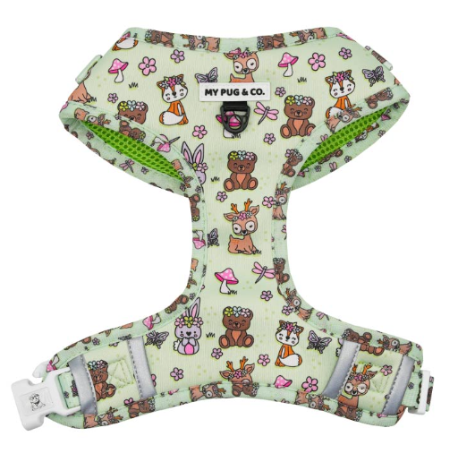 My Pug & Co Arnês Ajustável Lovely Forest