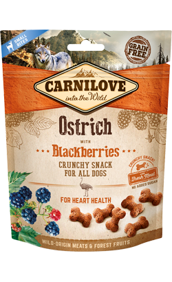 Carnilove Dog Crunchy Snack Ostrich & Blackberries | 200 g