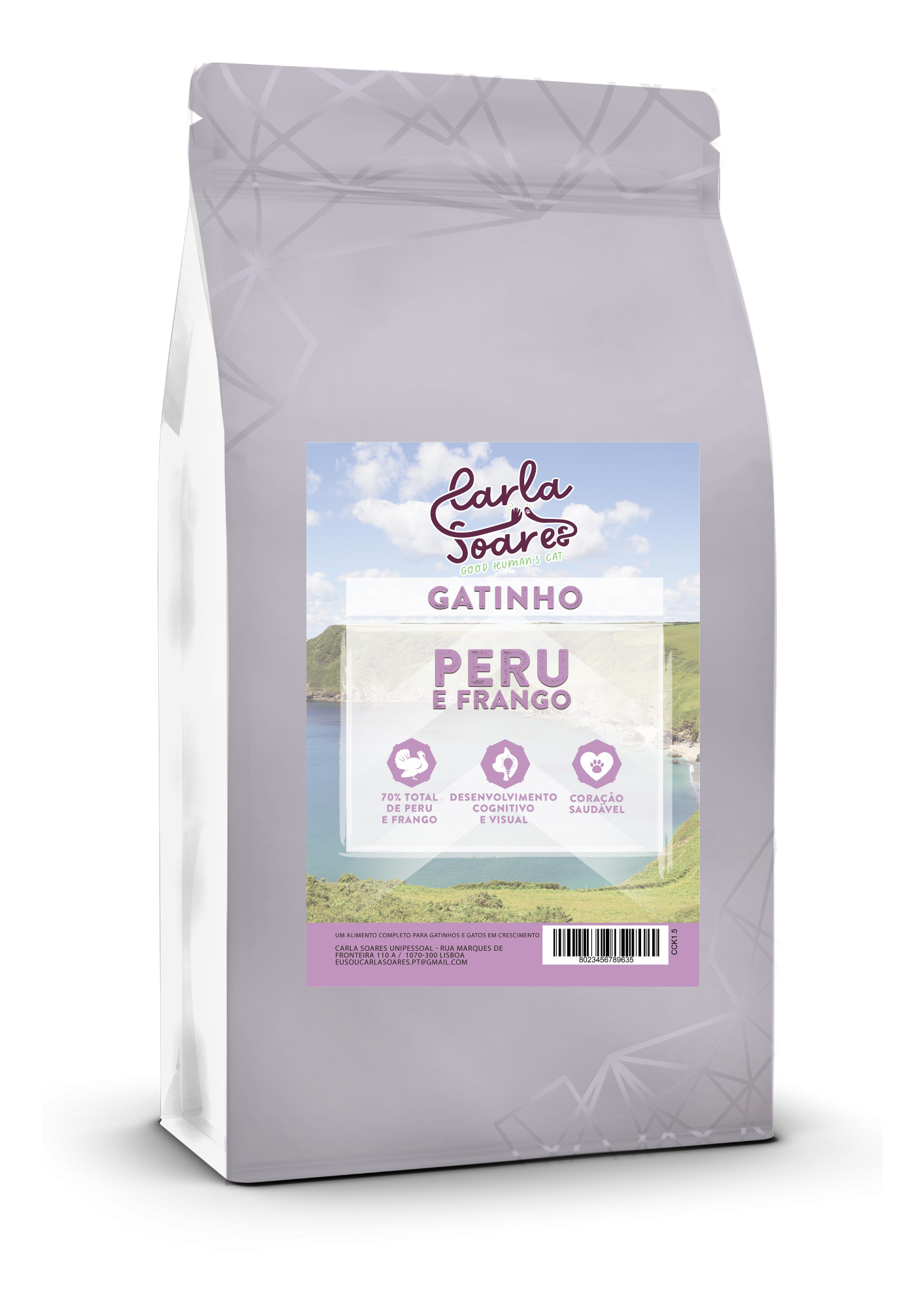 Ração Gatinho Peru e Frango