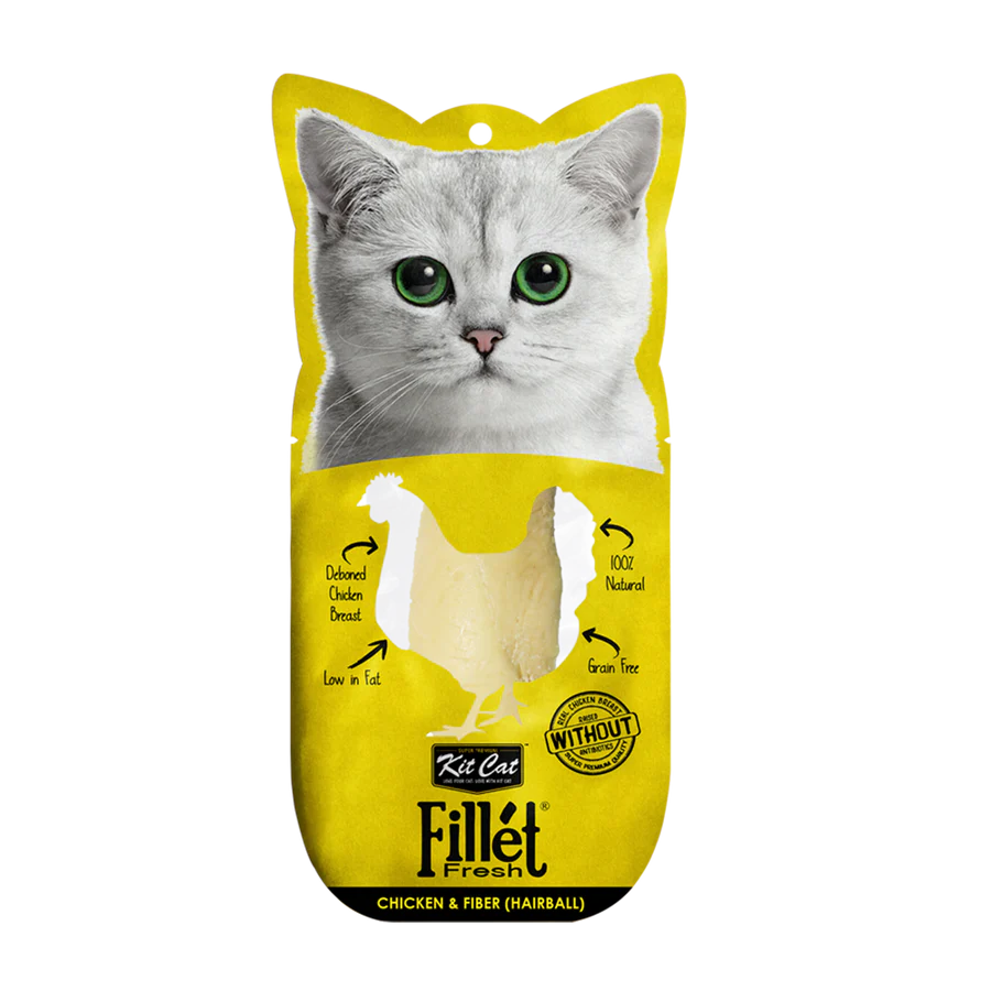 Kit Cat Filet Fresh Frango e Fibra (Hairball)