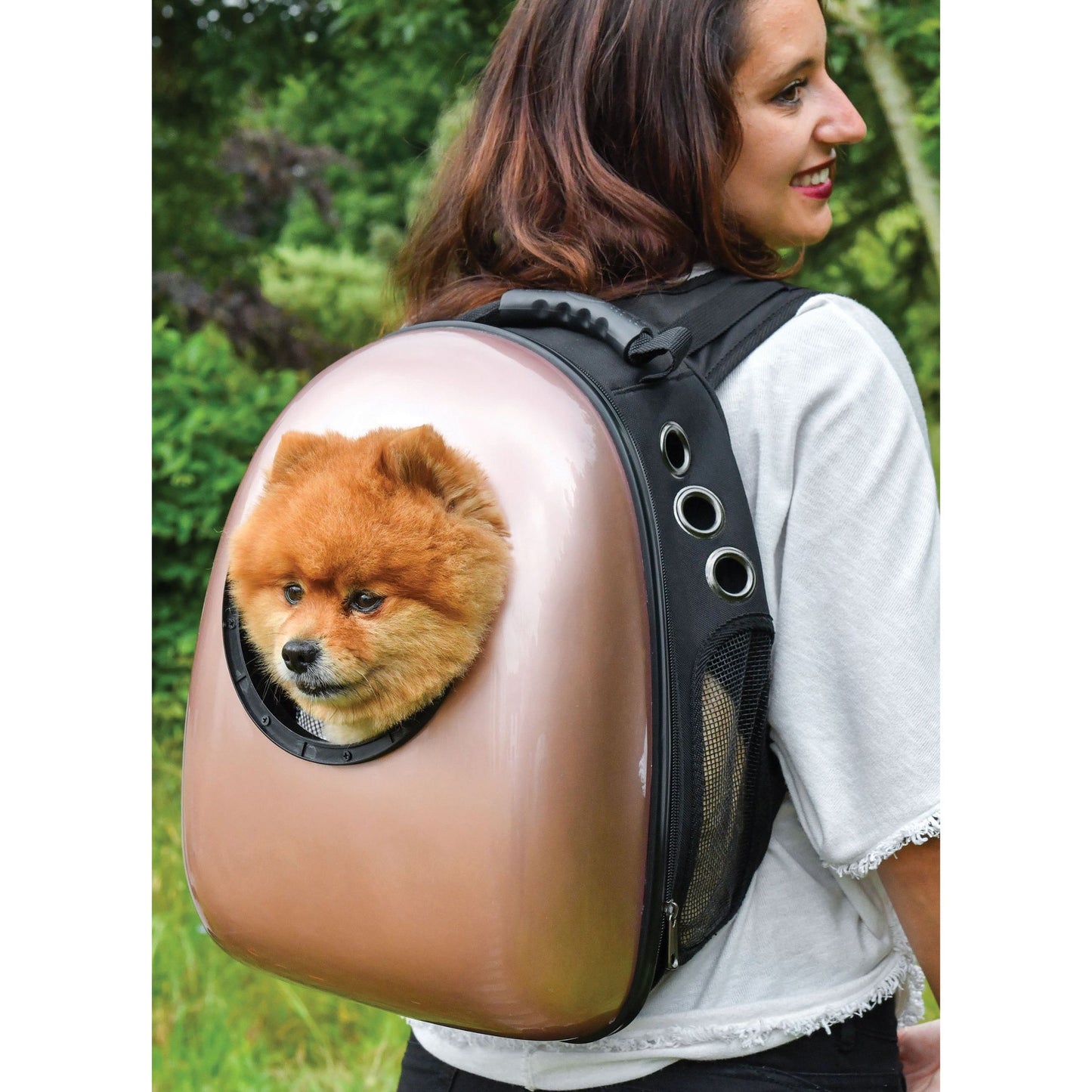 Mochila Doogy Cosmonauta Rosa Dourado