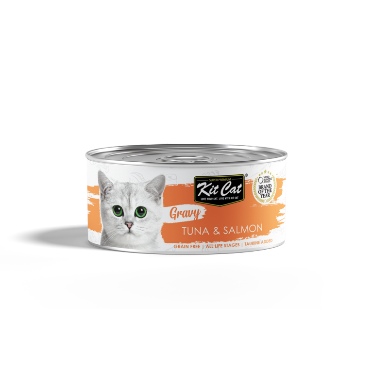 Kit Cat Gravy Enlatado (Atum E Salmão)