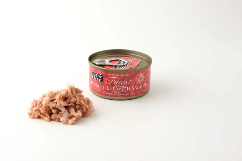 Fish4Cats Filé de Atum Mais Fino Com Salmão 70g