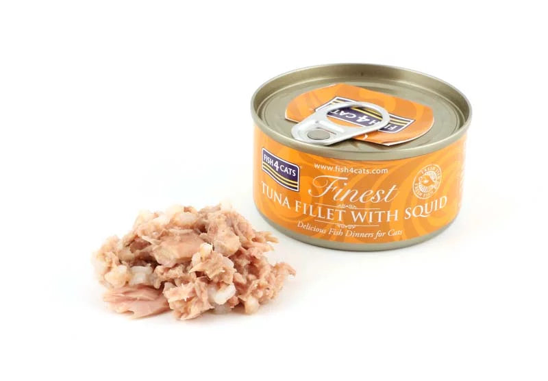 Fish4Cats Finest Tuna Fillet With Squid 70 g