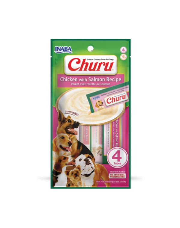 Churu Receita de frango com salmão 4x14Gr