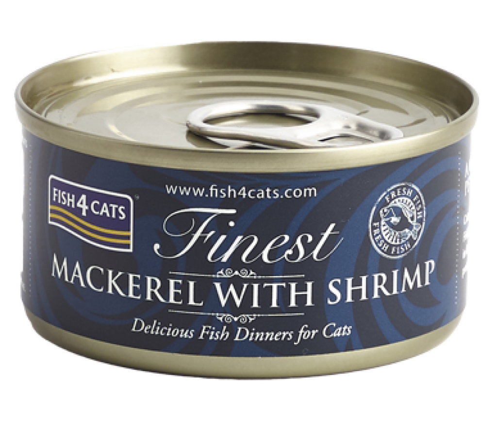 Fish4Cats Finest Mackerel With Shrimp 70 g