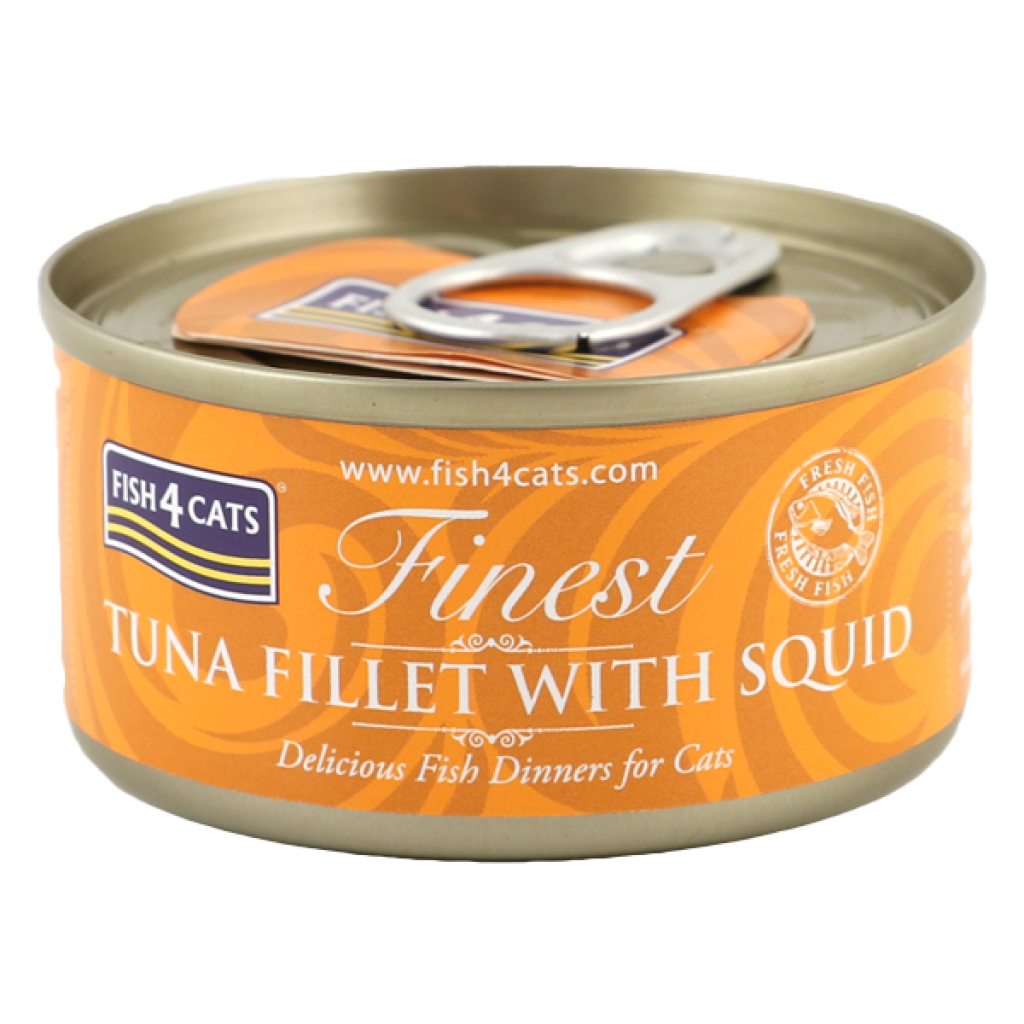 Fish4Cats Finest Tuna Fillet With Squid 70 g