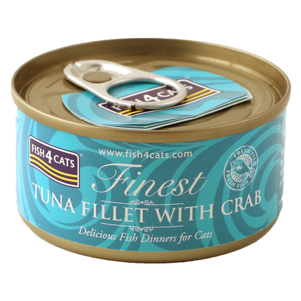 Fish4Cats Filé de Atum Fino com Caranguejo 70g