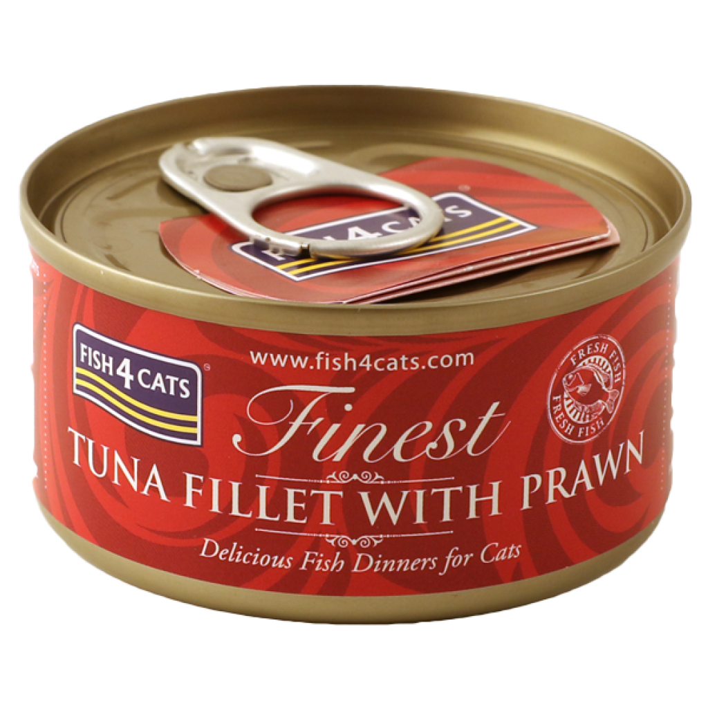Fish4Cats Finest Tuna Fillet With Prawn 70 g