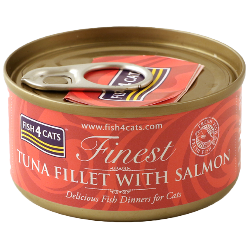 Fish4Cats Filé de Atum Mais Fino Com Salmão 70g