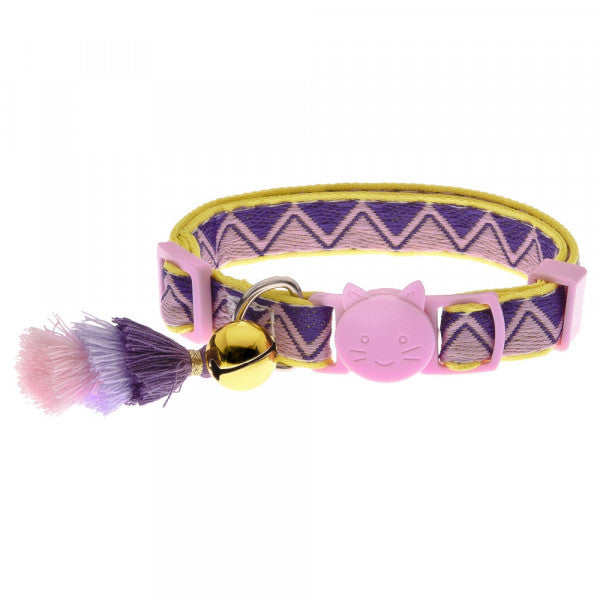 Ferribiella - Coleira Bohemian Para Gatos Rosa