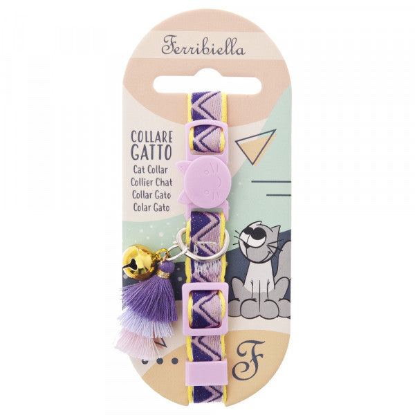 Ferribiella - Coleira Bohemian Para Gatos Rosa