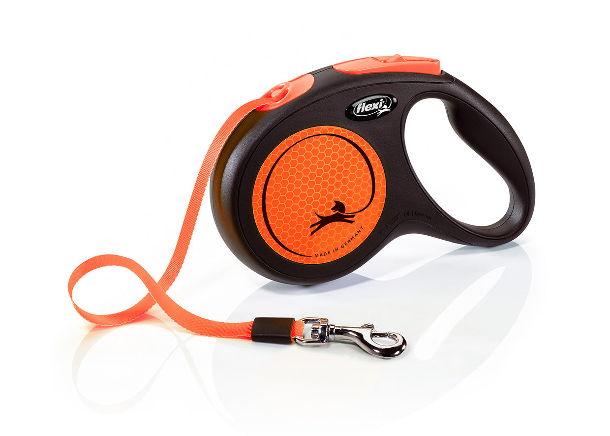 Trela FLEXI New NEON M Fita 5 m