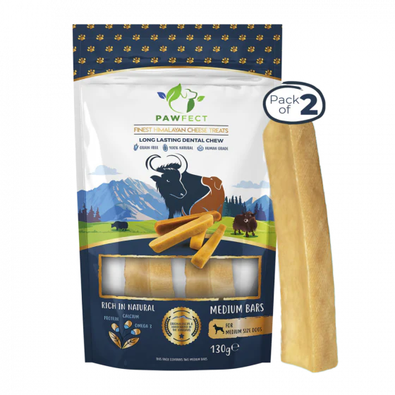 Pawfect  Barras Queijo Himalaias Originais Medium (130g) (2 Unid. M)