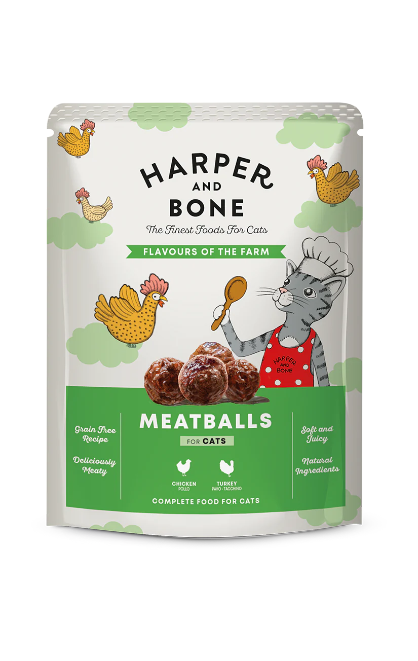 Harper & Bone Almõndegas para Gatos Sabores da Fazenda