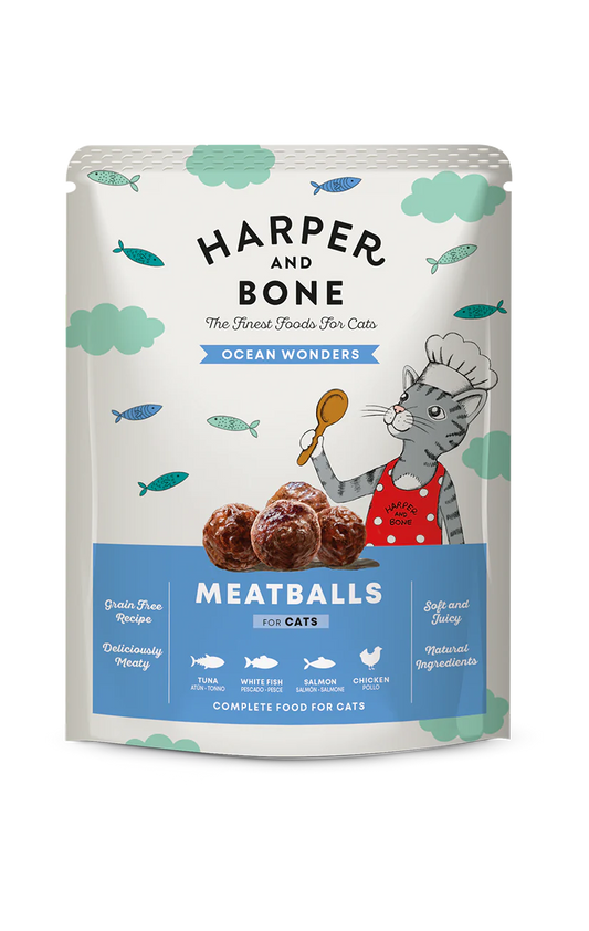 Harper & Bone Almõndegas para Gatos Maravilhas do Oceano