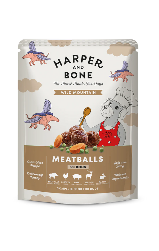 Harper & Bone Almõndegas Para Cães Montanhas Selvagens