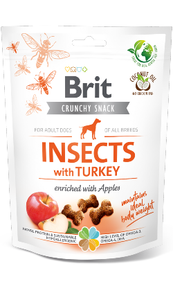 Brit Care Dog Crunchy Cracker Insects with Turkey and Apples | 200 g