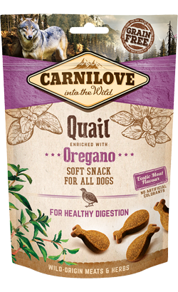 Carnilove Dog Soft Snack Quail & Oregano 200 g