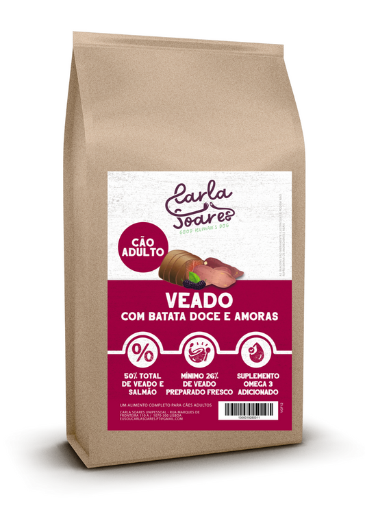 Ração Cão Adulto - Veado com Batata Doce e Amoras