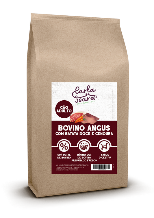 Ração Cão Adulto Bovino Angus com Batata Doce e Cenoura