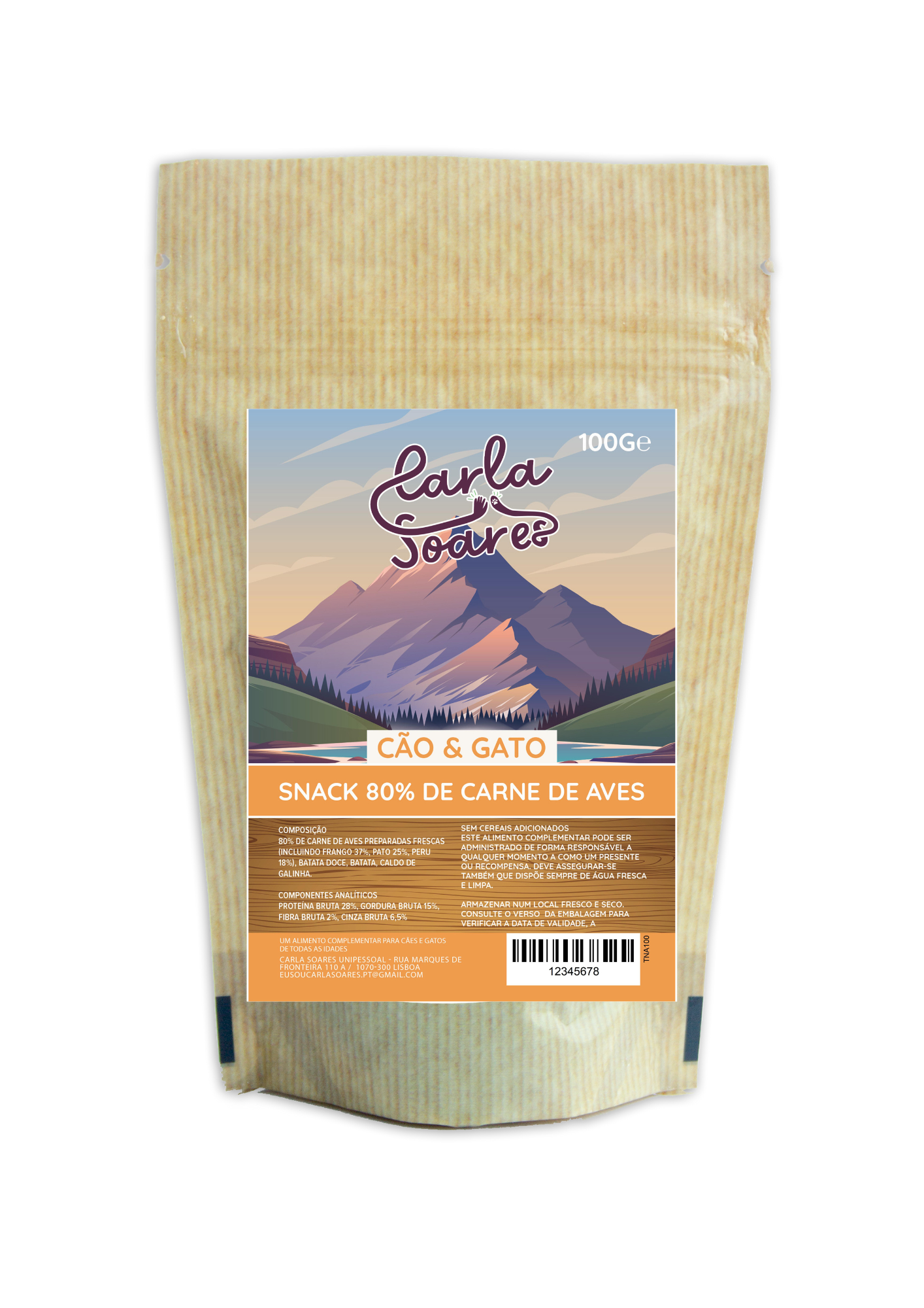 Snack 80% de Carne de Aves