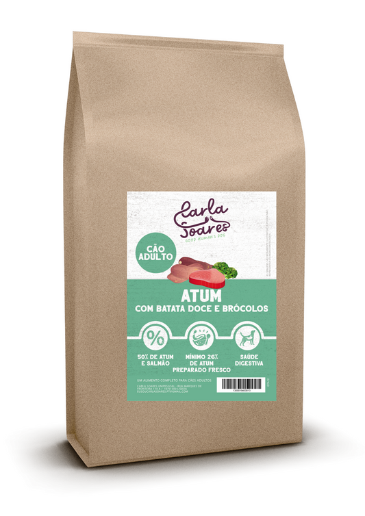Ração Cão Adulto Atum com Batata Doce e Brócolos