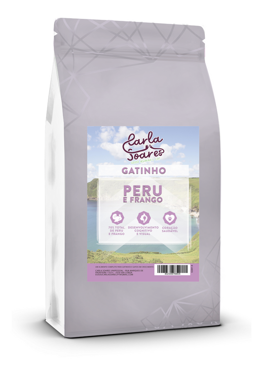 Ração Gatinho Peru e Frango