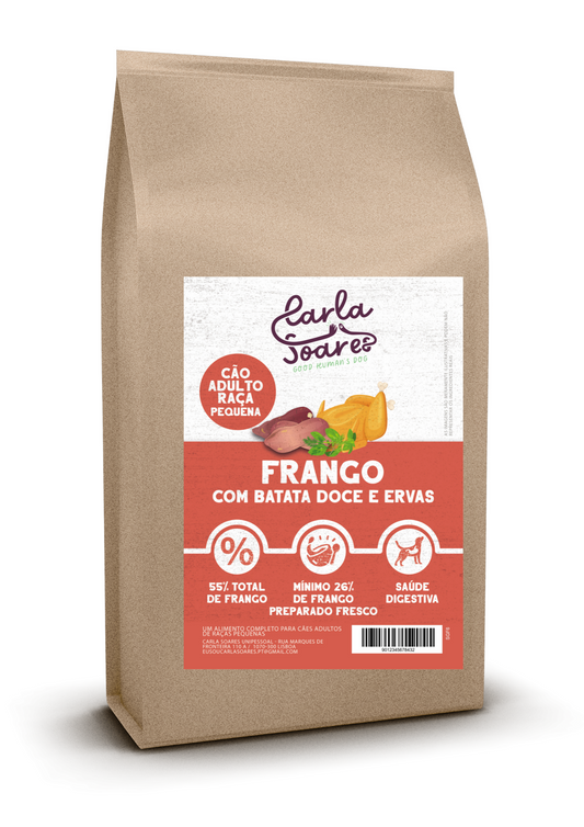 Ração Cão Adulto - Raça Pequena Frango com Batata Doce e Ervas