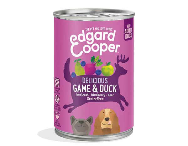 Edgar Cooper Lata paté cremoso Veado & Pato para cães adultos 400 g