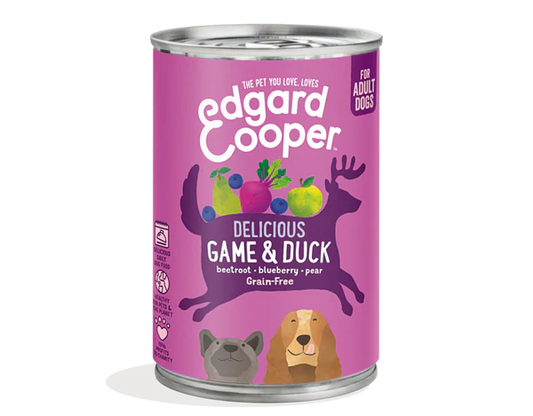 Edgar Cooper Lata paté cremoso Veado & Pato para cães adultos 400 g