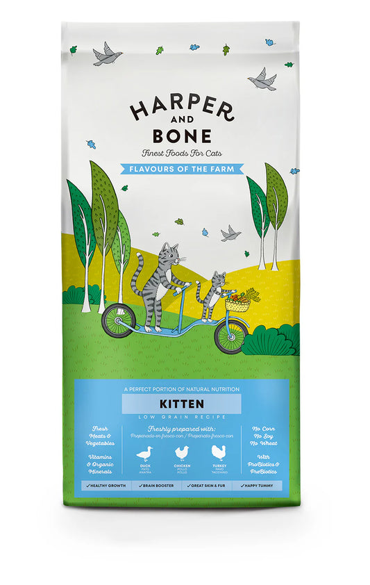 Harper & Bone Ração Gatinho Sabores Da Fazenda