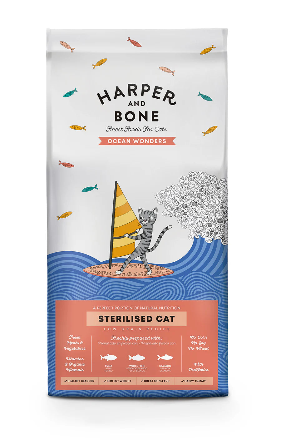 Harper & Bone Ração Gato Esterilizado Maravilhas Do Oceano