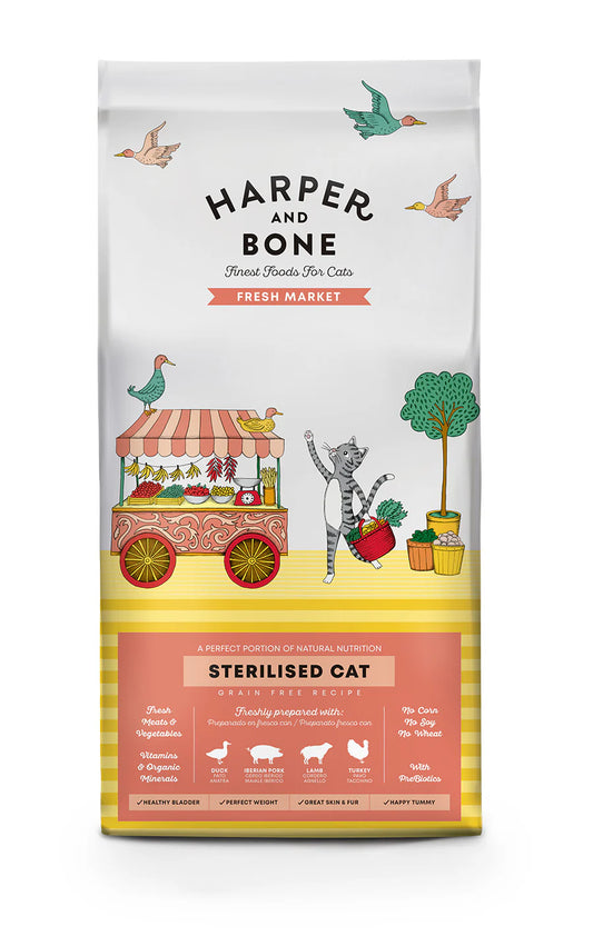 Harper & Bone Ração Gato Esterilizado Mercado de frescos