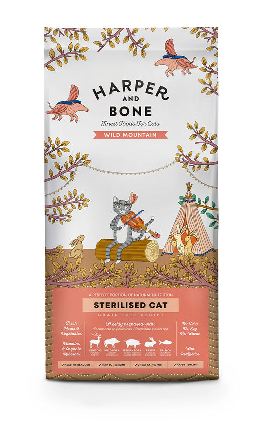 Harper & Bone Ração Gato Esterilizado Montanha Selvagem