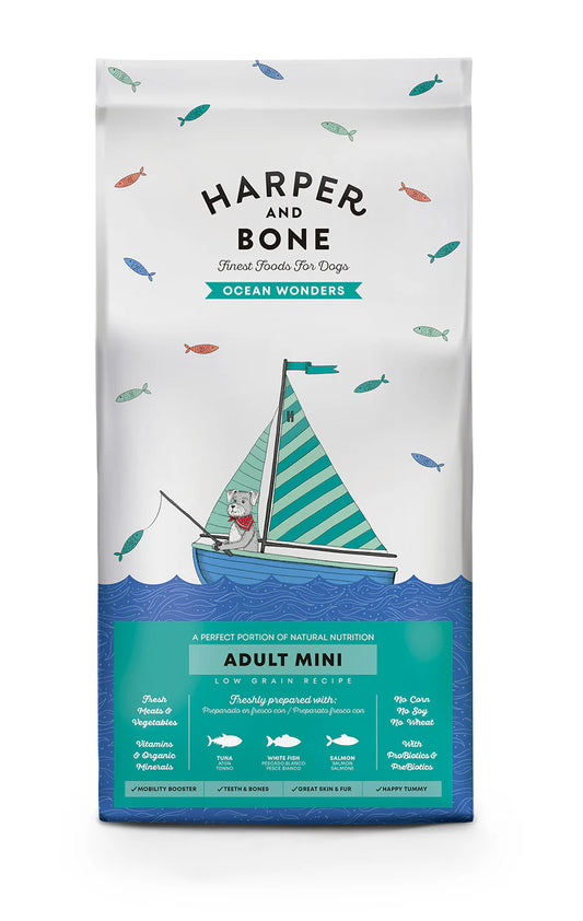 Harper & Bone Ração Cão Adulto Mini / Maravilhas Do Oceano