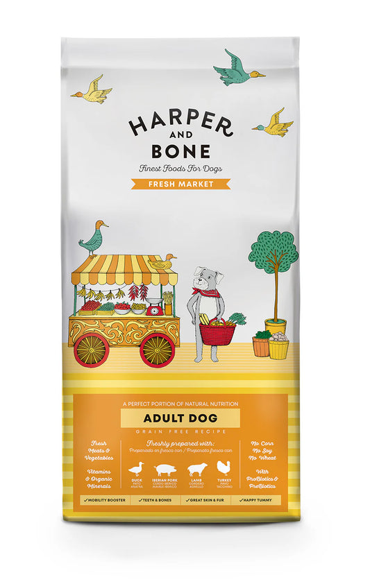 Harper & Bone Ração Cão Adulto Mercado de frescos