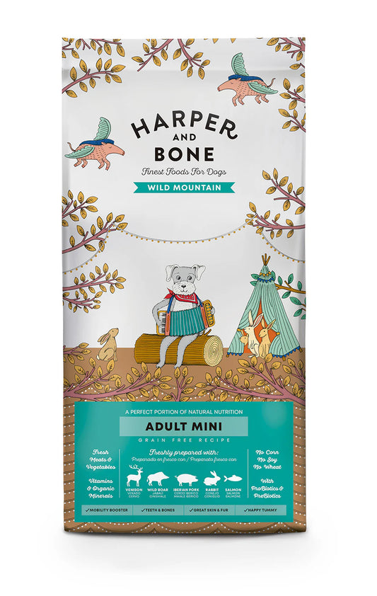 Harper & Bone Ração Cão Adulto Mini / Montanha selvagem