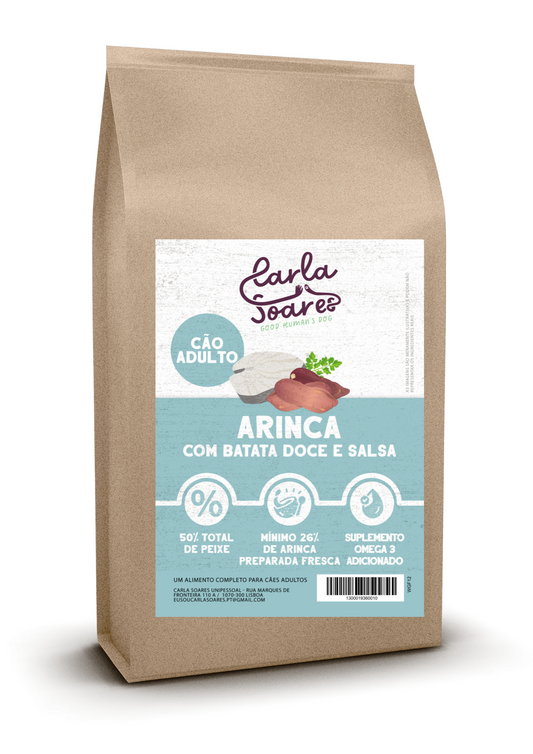 Ração Cão Adulto -Arinca com Batata Doce e Salsa