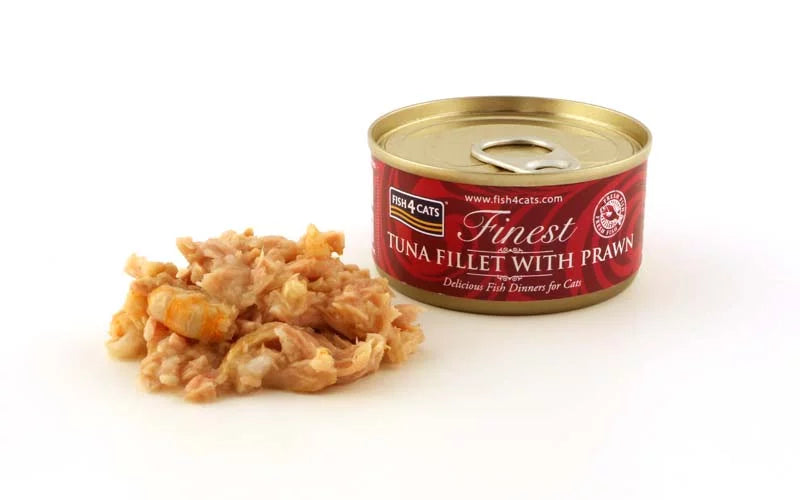 Fish4Cats Finest Tuna Fillet With Prawn 70 g