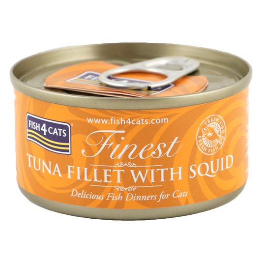 Fish4Cats Finest Tuna Fillet With Squid 70 g