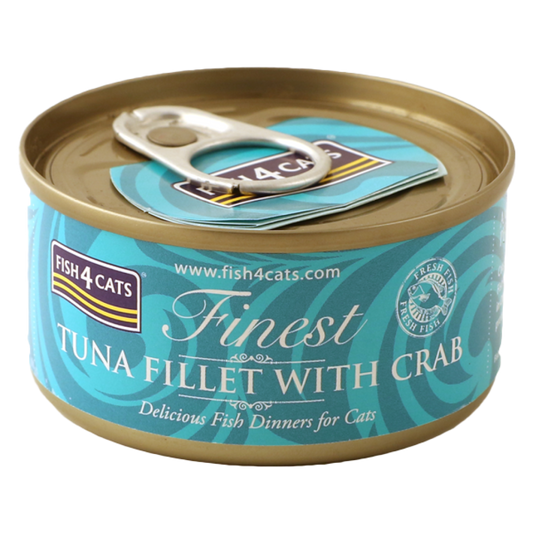 Fish4Cats Filé de Atum Fino com Caranguejo 70g