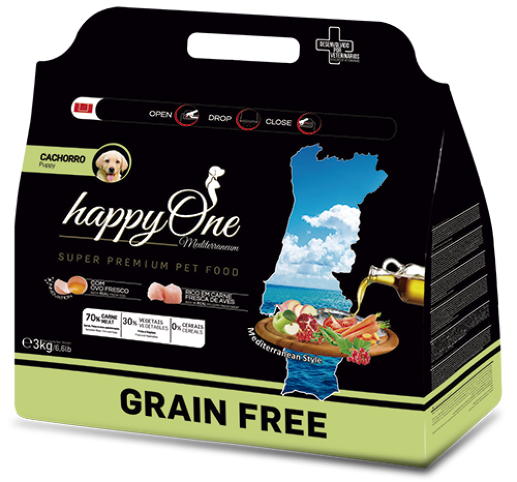 Ração para Cachorro Happyone Mediterraneum Aves