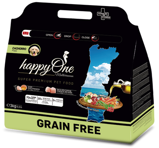 Ração para Cachorro Happyone Mediterraneum Aves