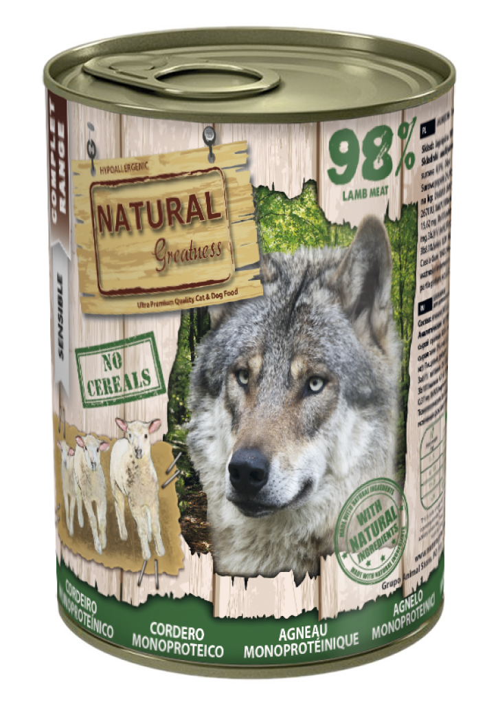 Natural Greatness Monoprotein Lamb 400 g