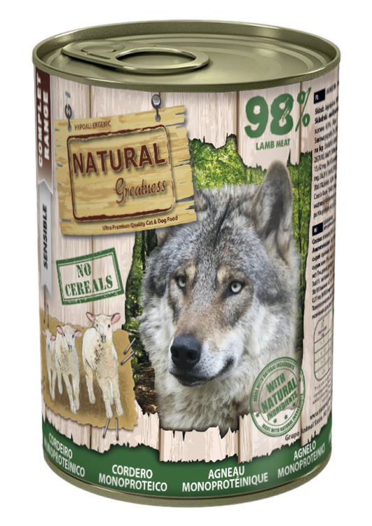 Natural Greatness Monoprotein Lamb 400 g